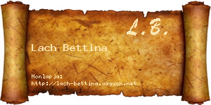Lach Bettina névjegykártya