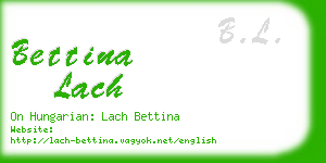 bettina lach business card